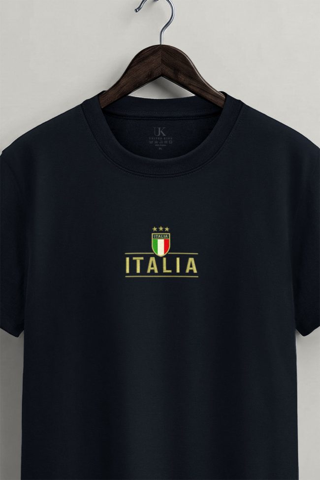 Italia Gold Stars, Μπλούζα T-Shirt σε Μπλε Χρώμα