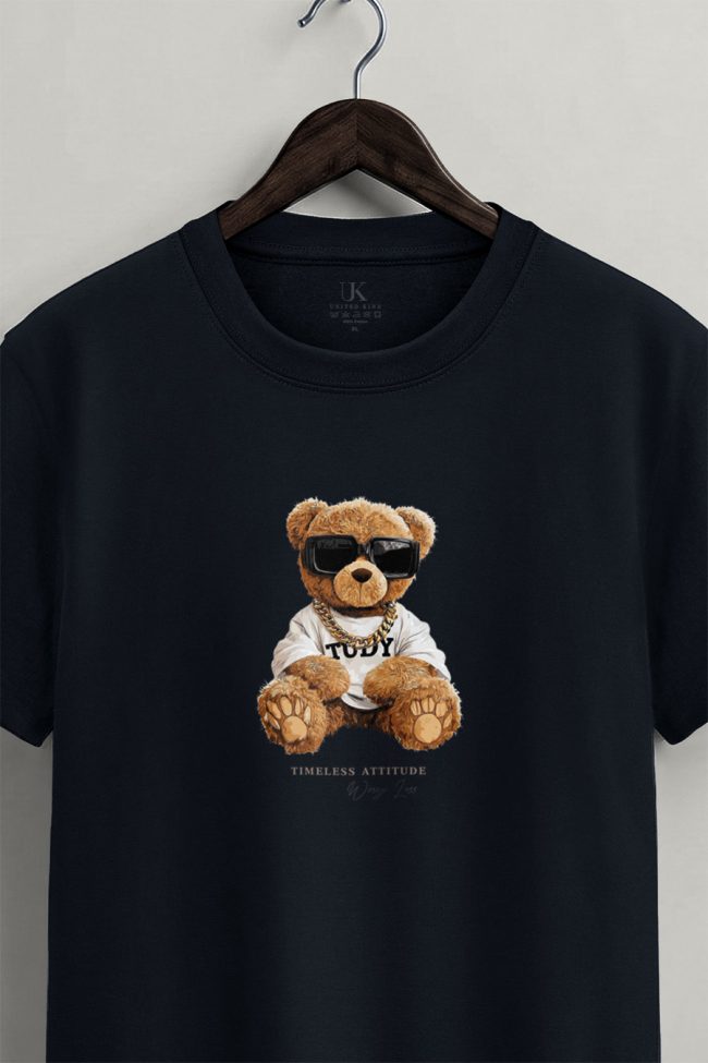 Bling Teddy, Μπλούζα T-Shirt σε Μπλε Χρώμα