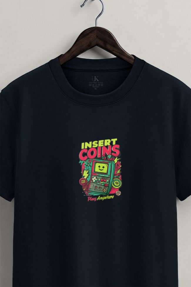 Insert Coins Anywhere, Graphic T-Shirt σε Μπλε Χρώμα