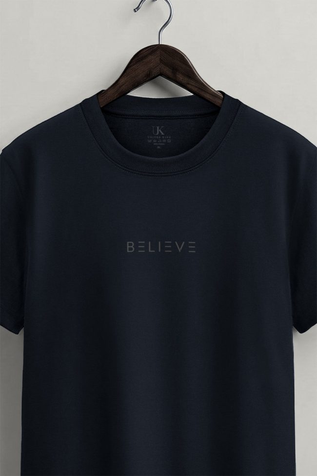 Believe Lines, Graphic T-Shirt σε Μπλε Χρώμα