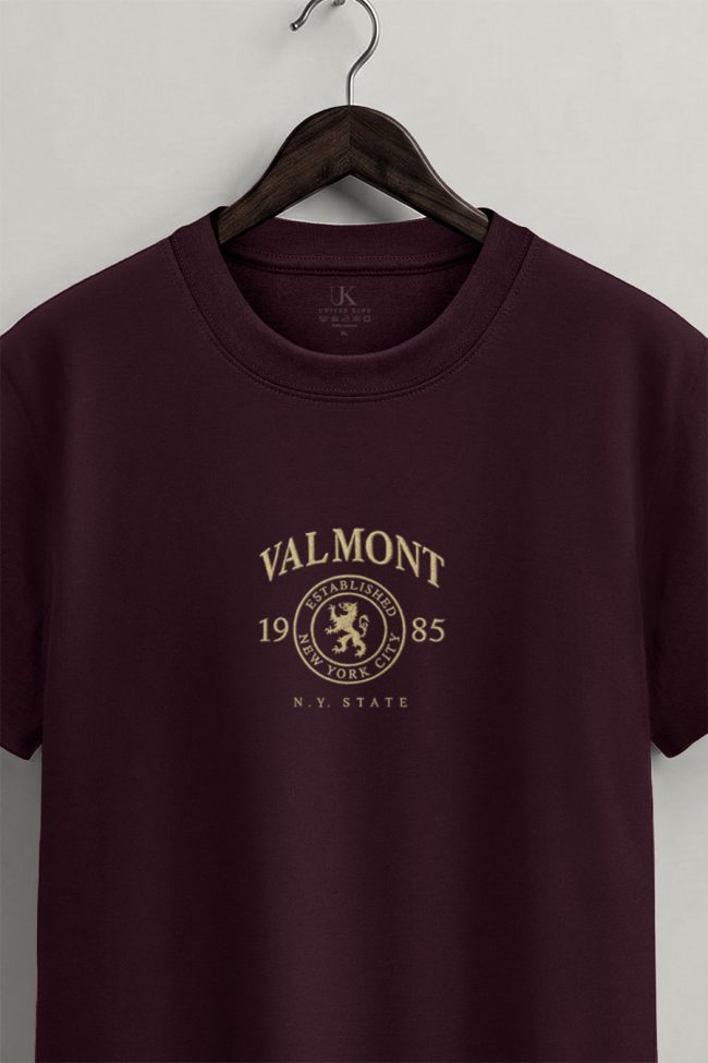 Valmont New York 1985, Μπλούζα T-Shirt σε Μπορντώ Χρώμα
