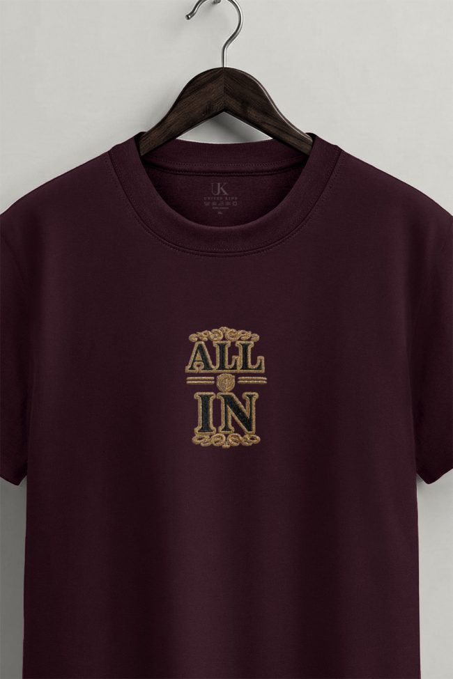 All In Golden, Graphic T-Shirt σε Μπορντώ Χρώμα