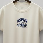Aspen, T-Shirt Μπλούζα με Σχέδιο σε Εκρού Χρώμα