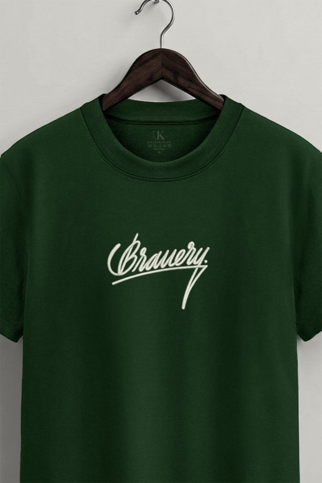 Bravery Maxi, Heavy Cotton T-Shirt σε Πράσινο Χρώμα