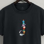 Space Treat, Casual Μπλούζα T-Shirt σε Iron Grey Χρώμα