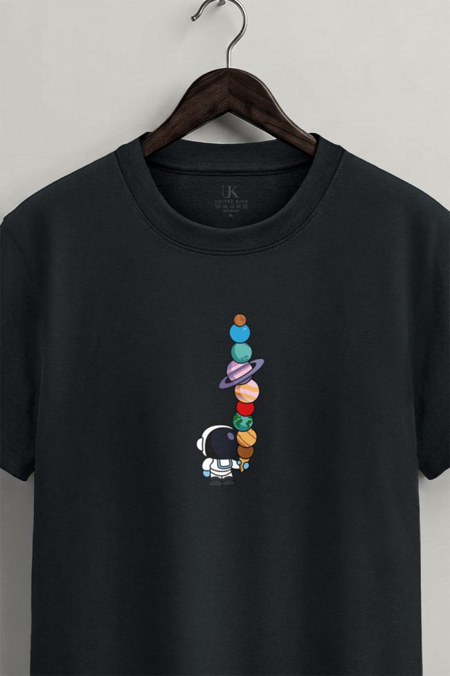 Space Treat, Casual Μπλούζα T-Shirt σε Iron Grey Χρώμα