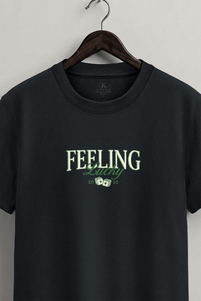 Feeling Lucky, Μπλούζα T-Shirt σε Iron Grey Χρώμα