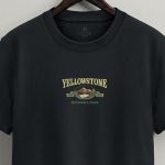 Yellowstone Park, T-Shirt Μπλούζα με Σχέδιο σε Iron Grey Χρώμα