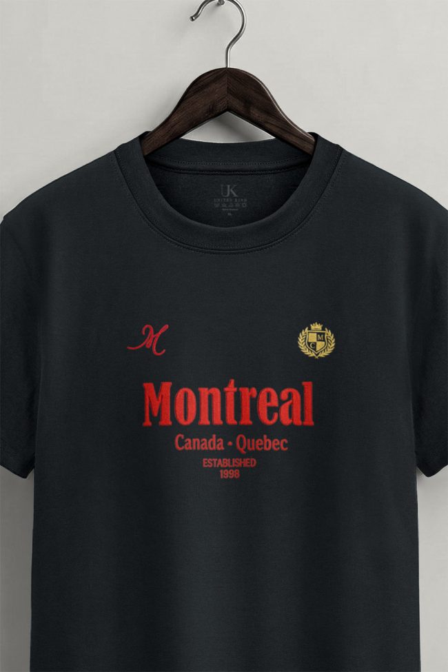 Montreal 1998, T-Shirt Μπλούζα με Σχέδιο σε Iron Grey Χρώμα