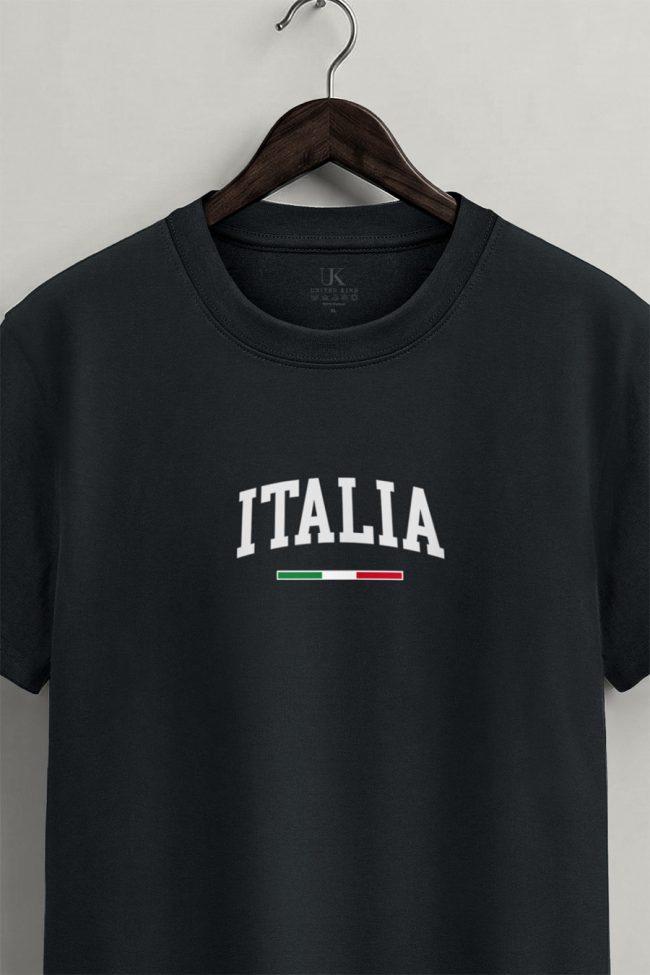 Italia Classic, Μπλούζα T-Shirt σε Iron Grey Χρώμα