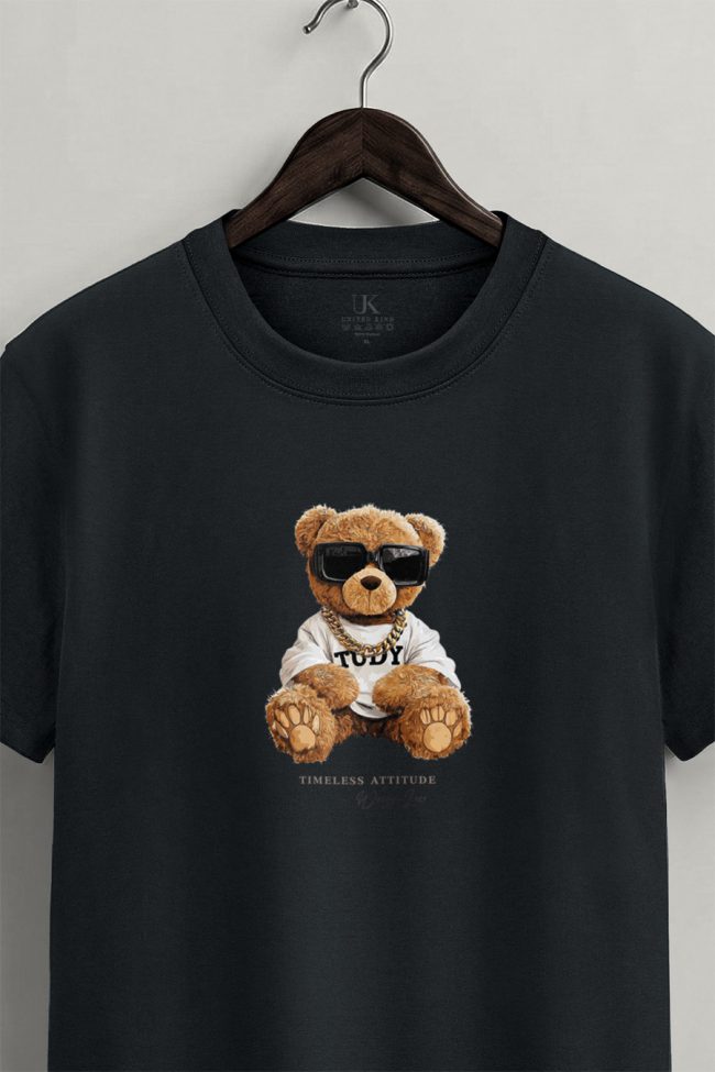 Bling Teddy, Μπλούζα T-Shirt σε Iron Grey Χρώμα