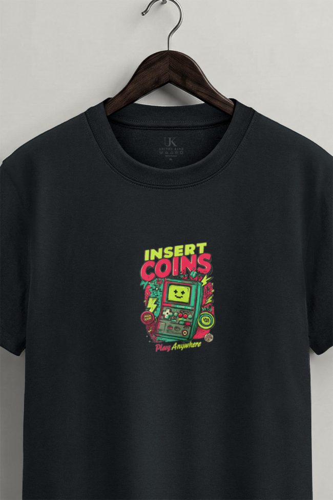 Insert Coins Anywhere, Graphic T-Shirt σε Iron Grey Χρώμα