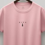 Chess King, Heavy Cotton T-Shirt σε Ροζ Χρώμα
