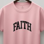 Faith Arc, Ανδρική Μπλούζα T-Shirt σε Ροζ Χρώμα