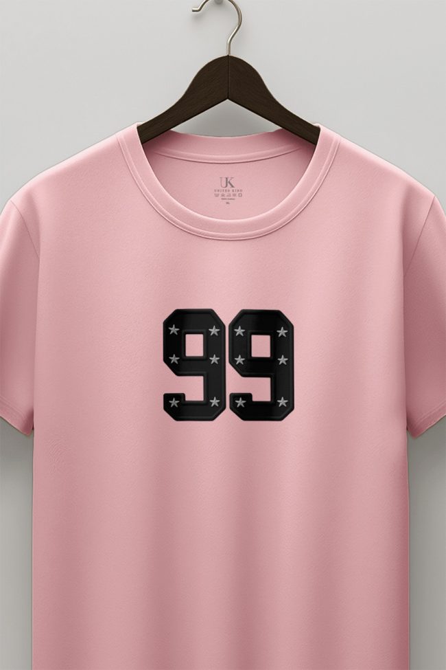 Stars 99 , Casual Μπλούζα T-Shirt σε Ροζ Χρώμα
