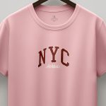 New York Athletic, T-Shirt Μπλούζα με Σχέδιο σε Ροζ Χρώμα