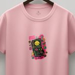 Insert Coins After Dark, Graphic T-Shirt σε Ροζ Χρώμα