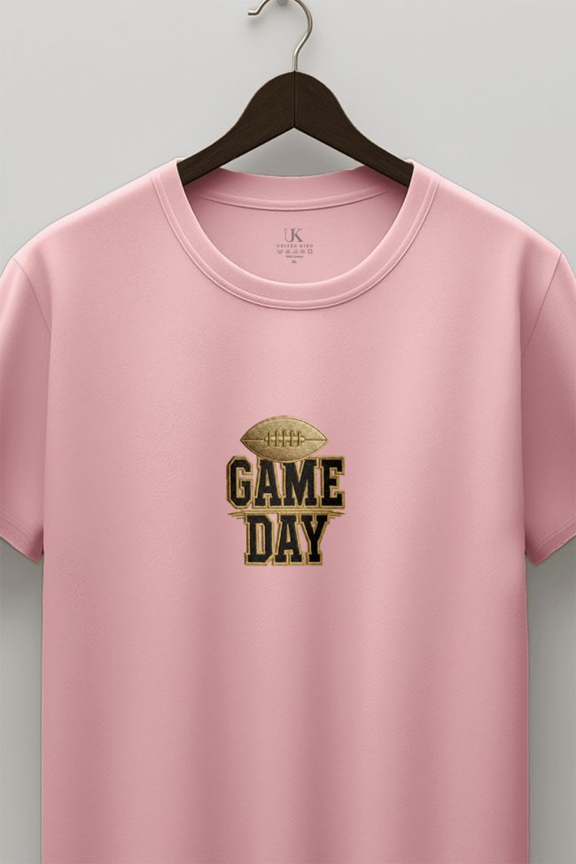 Game Day Football, Graphic T-Shirt σε Ροζ Χρώμα