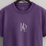 Hope White, Ανδρική Μπλούζα T-Shirt σε Μωβ Χρώμα