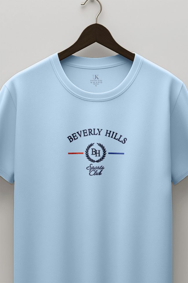 Beverly Hills Sports Club, Μπλούζα T-Shirt σε Γαλάζιο Χρώμα