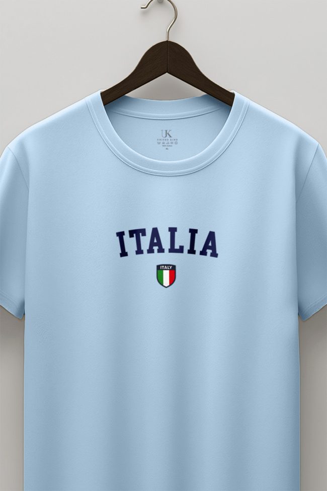 Italia Prime, Μπλούζα T-Shirt σε Γαλάζιο Χρώμα