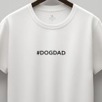 Dogdad Hashtag, Ανδρική Μπλούζα T-Shirt σε Λευκό Χρώμα