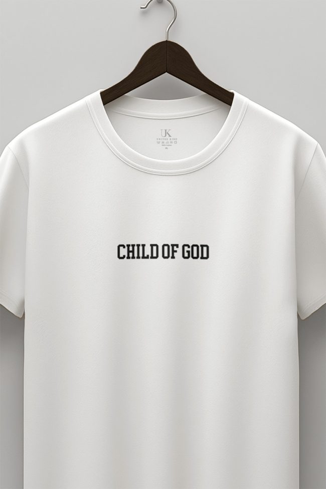 Child of God, Ανδρική Μπλούζα T-Shirt σε Λευκό Χρώμα