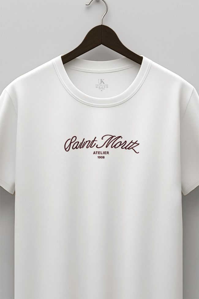 Saint Moritz Atelier, Μπλούζα T-Shirt σε Λευκό Χρώμα