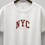 New York Athletic, T-Shirt Μπλούζα με Σχέδιο σε Λευκό Χρώμα