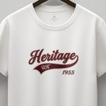 Heritage UK, Heavy Cotton T-Shirt σε Λευκό Χρώμα