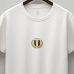 Italia Laurel, Heavy Cotton T-Shirt σε Λευκό Χρώμα