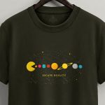 Cosmic Arcade, Casual Μπλούζα T-Shirt σε Χακί Χρώμα