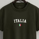 Italia Prime, Μπλούζα T-Shirt σε Χακί Χρώμα