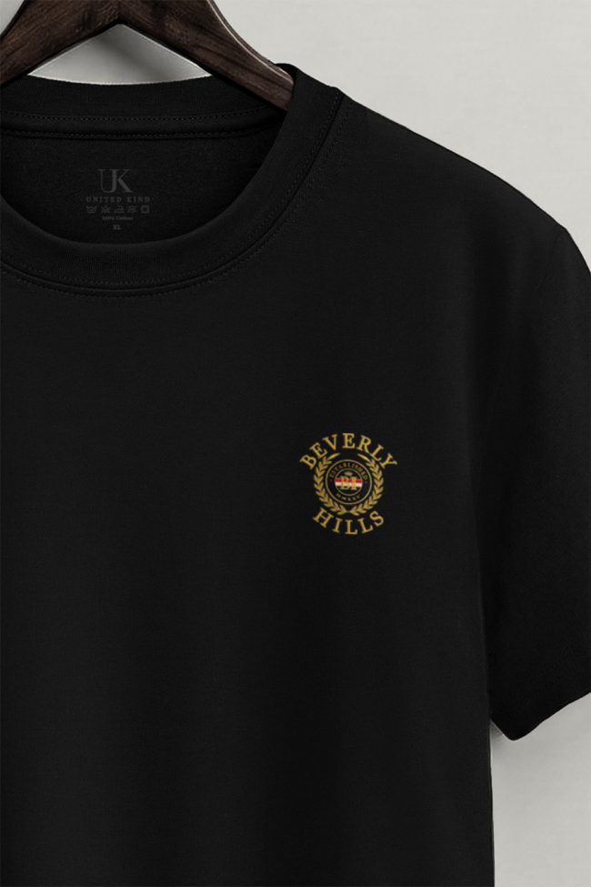 Beverly Hills Emblem, Μπλούζα T-Shirt σε Μαύρο Χρώμα