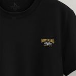 Monte Carlo Athletic Club, Μπλούζα T-Shirt σε Μαύρο Χρώμα