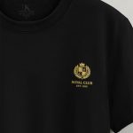 Royal Club, Ανδρική Μπλούζα T-Shirt σε Μαύρο Χρώμα