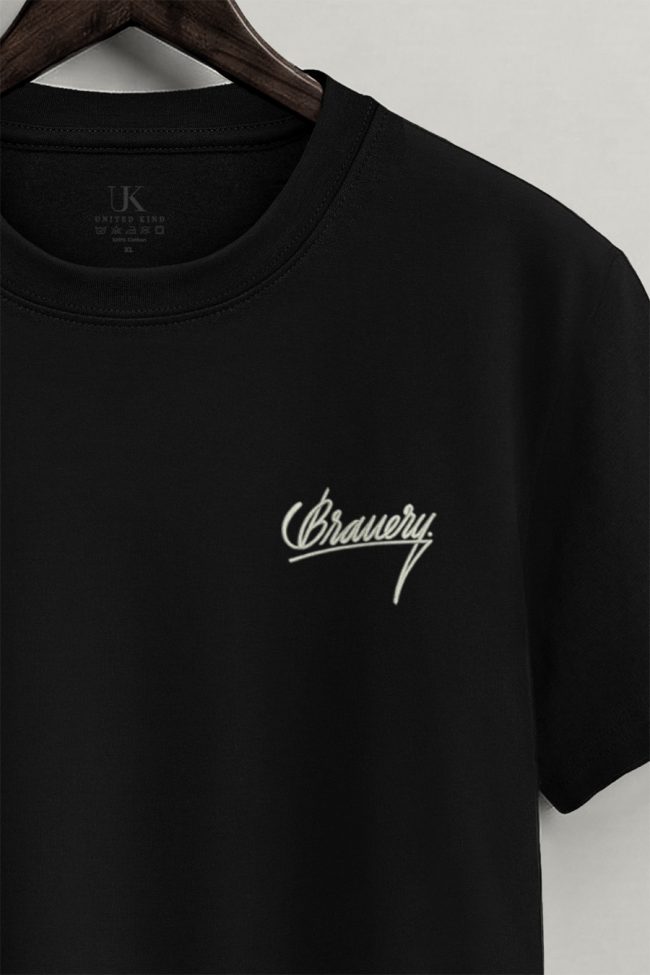 Bravery Mini, Ανδρική Μπλούζα T-Shirt σε Μαύρο Χρώμα