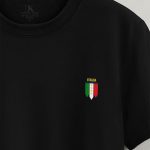 Italia Shield, Ανδρική Μπλούζα T-Shirt σε Μαύρο Χρώμα