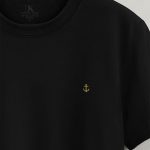 Yellow Anchor, Ανδρική Μπλούζα T-Shirt σε Μαύρο Χρώμα