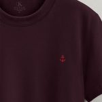 Anchor Logo, Ανδρική Μπλούζα T-Shirt σε Μπορντώ Χρώμα