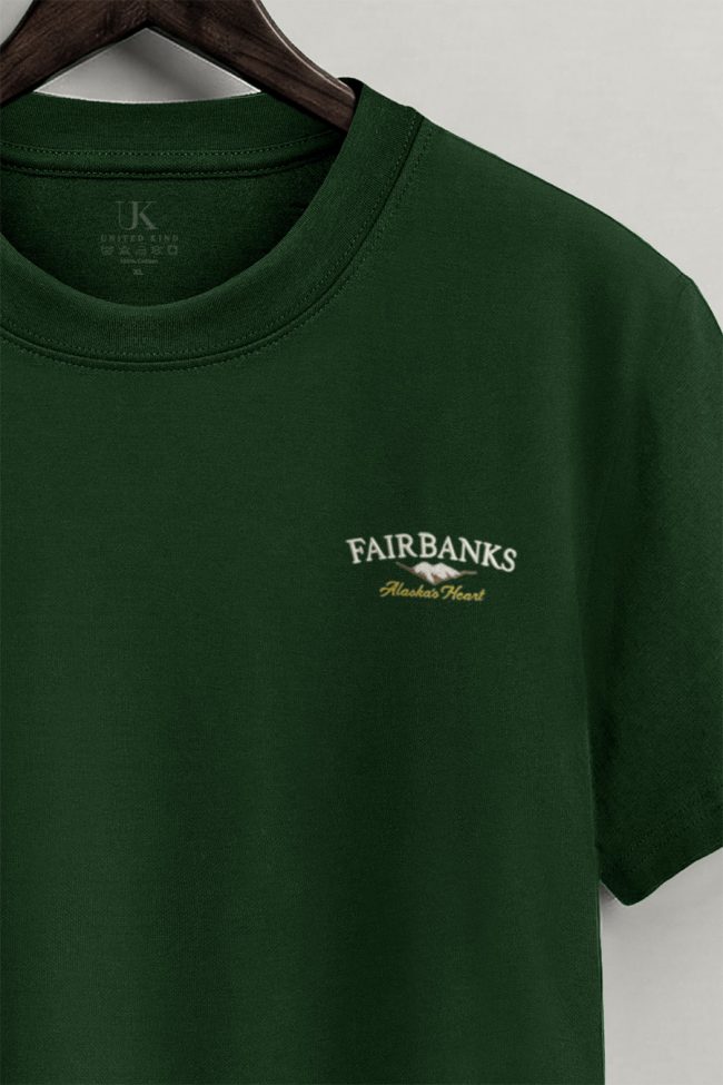 Fairbanks Alaska Heart Mini, Μπλούζα T-Shirt σε Πράσινο Χρώμα