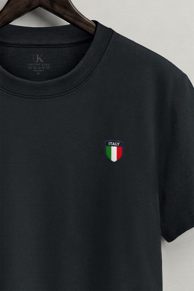 Italy Crest, Μπλούζα T-Shirt σε Iron Grey Χρώμα