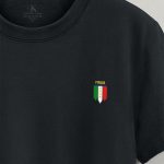 Italia Shield, Ανδρική Μπλούζα T-Shirt σε Iron Grey Χρώμα
