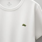 Iguana Textured, Μπλούζα T-Shirt σε Λευκό Χρώμα