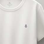 Anchor Logo, Ανδρική Μπλούζα T-Shirt σε Λευκό Χρώμα