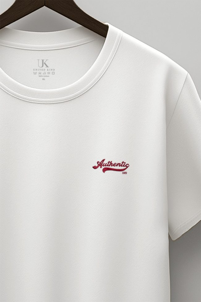 Authentic 1989, Ανδρική Μπλούζα T-Shirt σε Λευκό Χρώμα