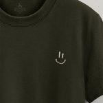 Smiley Face, Μπλούζα T-Shirt σε Χακί Χρώμα