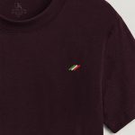 Italia Tricolore, Ανδρική Μπλούζα T-Shirt σε Μπορντώ Χρώμα