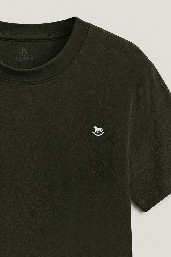 White Pony, Ανδρική Μπλούζα T-Shirt σε Χακί Χρώμα