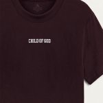 Child of God White, Ανδρική Μπλούζα T-Shirt σε Μπορντώ Χρώμα